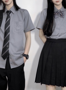 【潘特维拉】阿灰衬衫 JK/DK制服原创设计刺绣学院百搭情侣男女