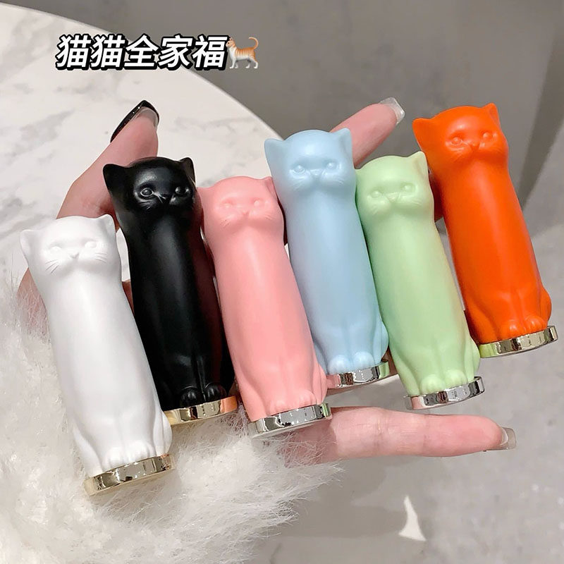 可爱猫咪润唇膏补水保湿