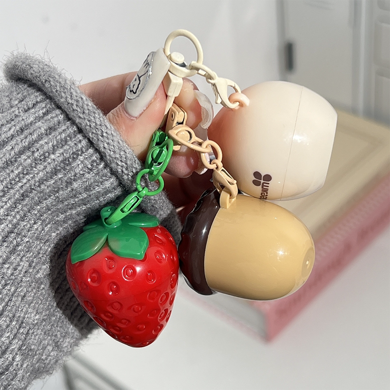 水果造型可爱润唇膏女保湿滋润补水防干裂缓解干燥粗糙唇部护理女