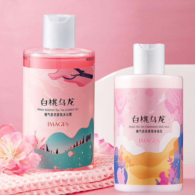 白桃乌龙沐浴露香水型持久留香72小时女香体小瓶便携身体乳沐浴液