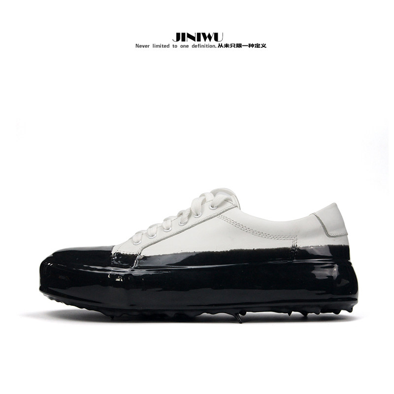 JINIWU吾倪季2025溶解鞋休闲鞋芝士拉丝鞋系带牛皮复古小众潮鞋,流行男鞋,单鞋,淘宝优惠券,粉丝福利购,淘宝优惠卷