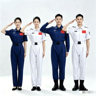 航天主题藏蓝色连体演出服成人男女航空合唱舞台表演航天员舞蹈服