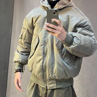 重头来过2026冬季新款日系宽松休闲连帽棉衣男百搭假两件保暖棉服