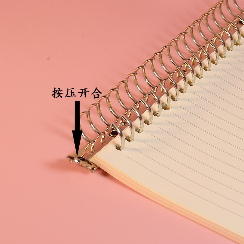 A5B5 금속 바인더 다공성 클립 노트 루스 리프 탈착식 버클 홀 클립 바인딩 클립 루스 리프 액세서리 클립