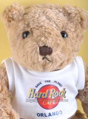 正版HTB HardRock奥兰多泰迪熊Teddybear毛绒布艺类玩具公仔中性