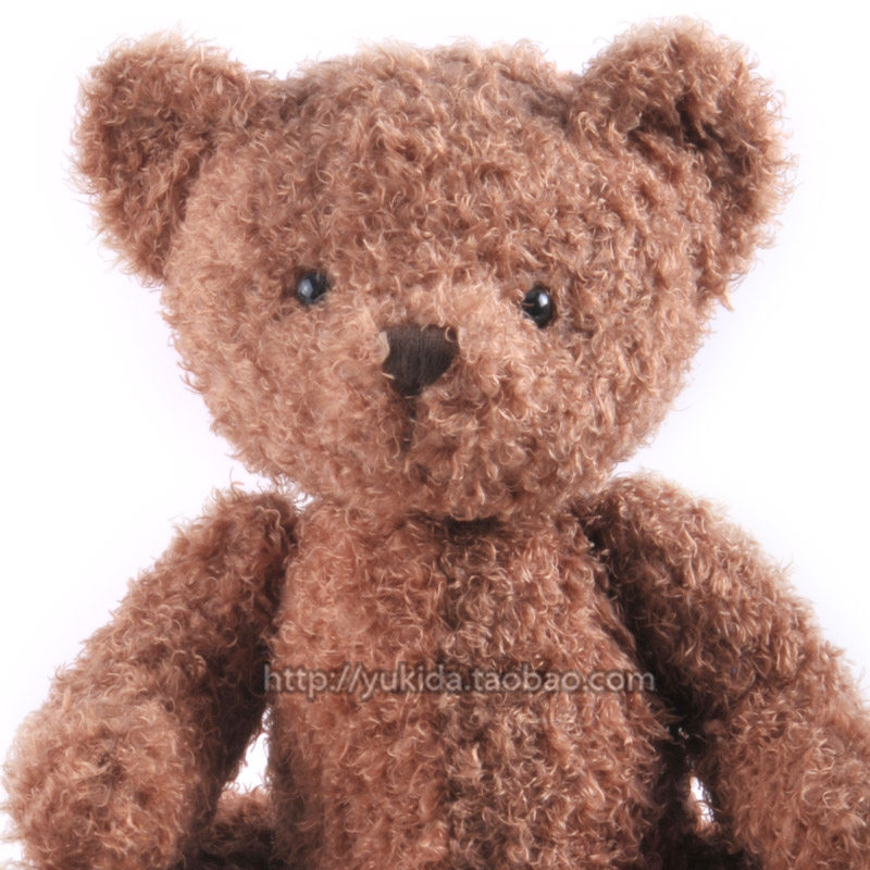 正版法国LuluCastagnette 卷毛小泰迪熊熊毛绒布艺类玩具公仔中性