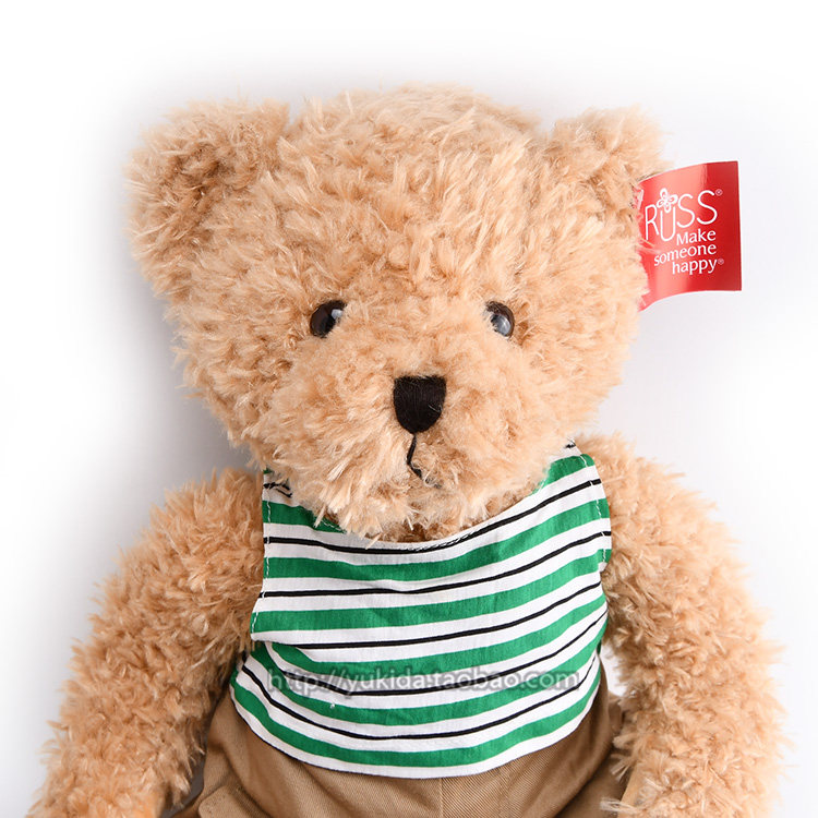 正版正品美国Russ TeddyT恤泰迪熊熊毛绒布艺类玩具公仔收藏礼物