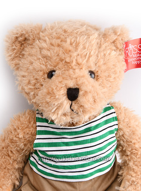 正版正品美国Russ TeddyT恤泰迪熊熊毛绒布艺类玩具公仔收藏礼物