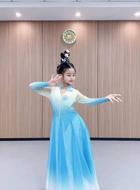 新款古典舞清庭云月演出服裙