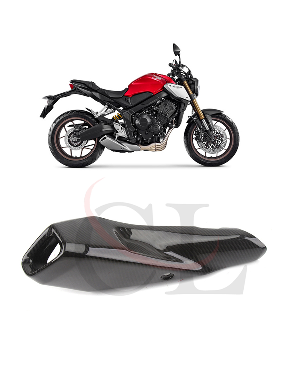 适用于本田 Honda CBR650R/CB650R 19-25 改装碳纤维排气管隔热罩