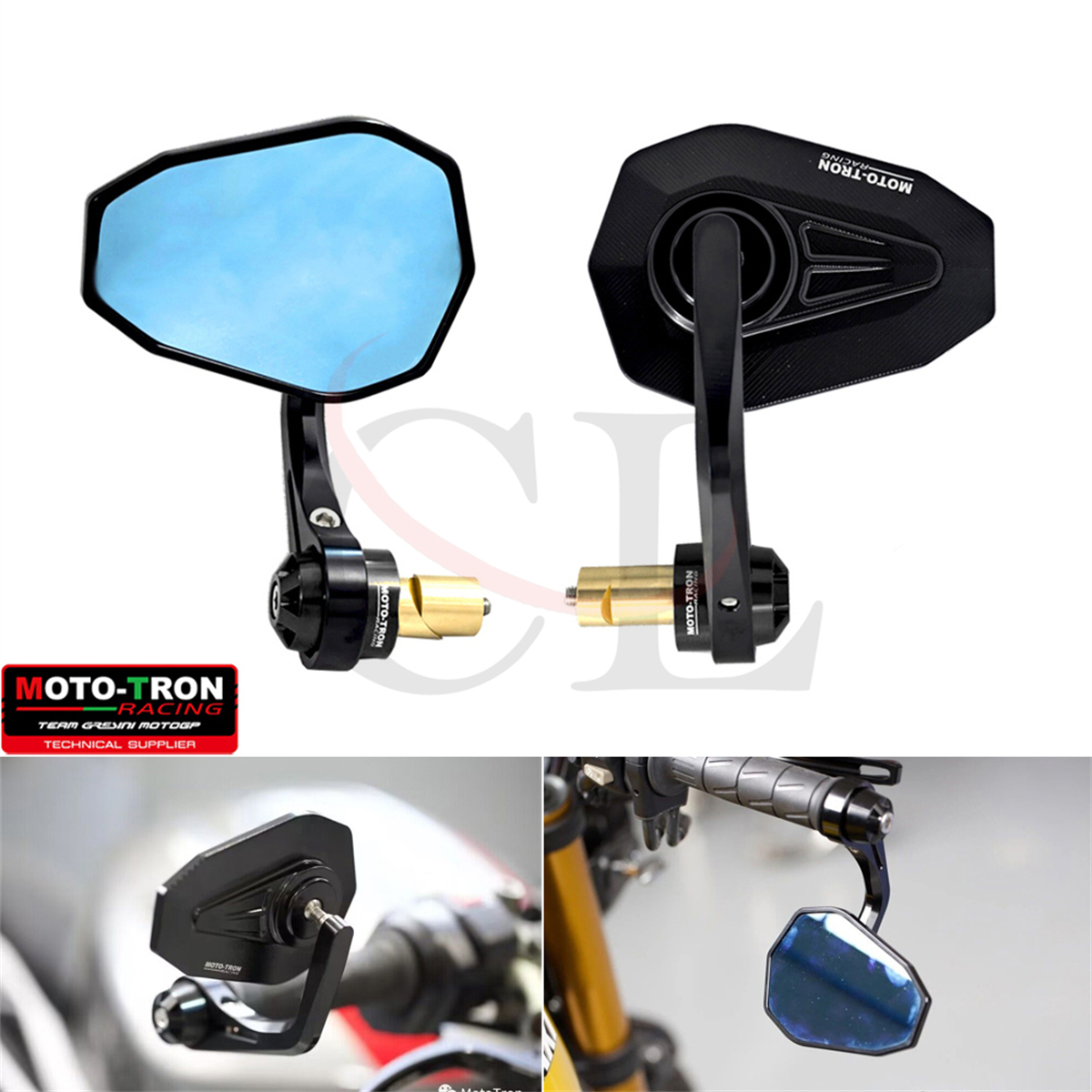 MOTO-TRON适用川崎 Z1000/SX/Z800/NINJA 1000 改装CNC手把后视镜