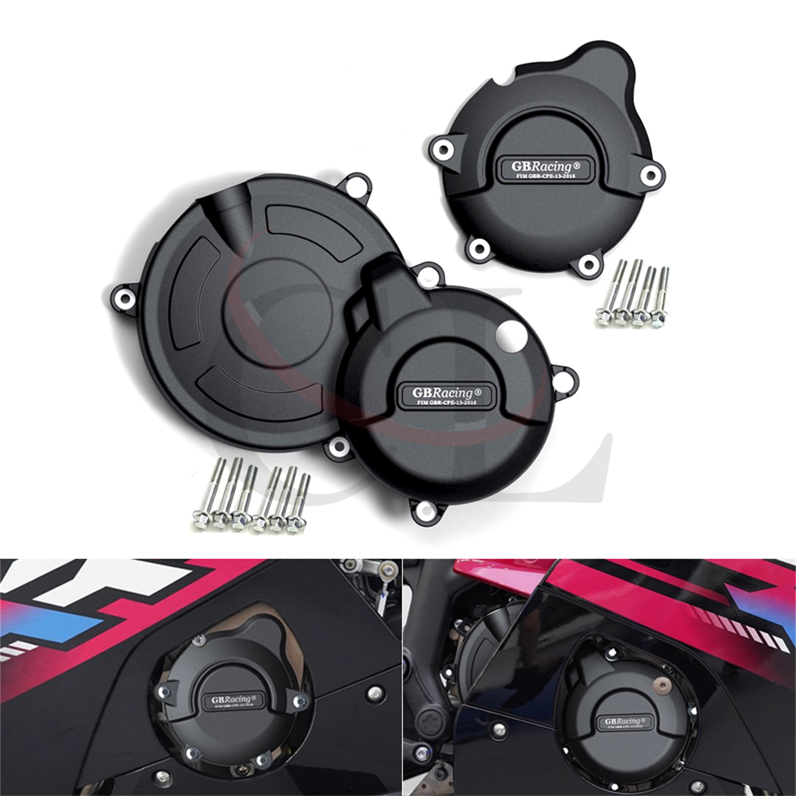 适用于ZXJC张雪500RR/500F 2025-2026 改装发动机保护边盖 防摔盖