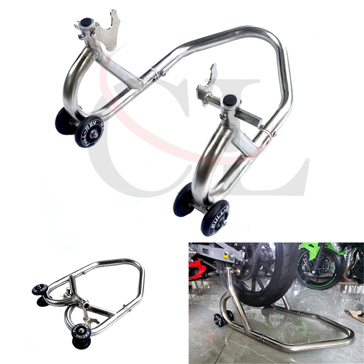 适用于本田 CBR250RR/CBR600RR/CBR1000RR 不锈钢可折叠后起车架