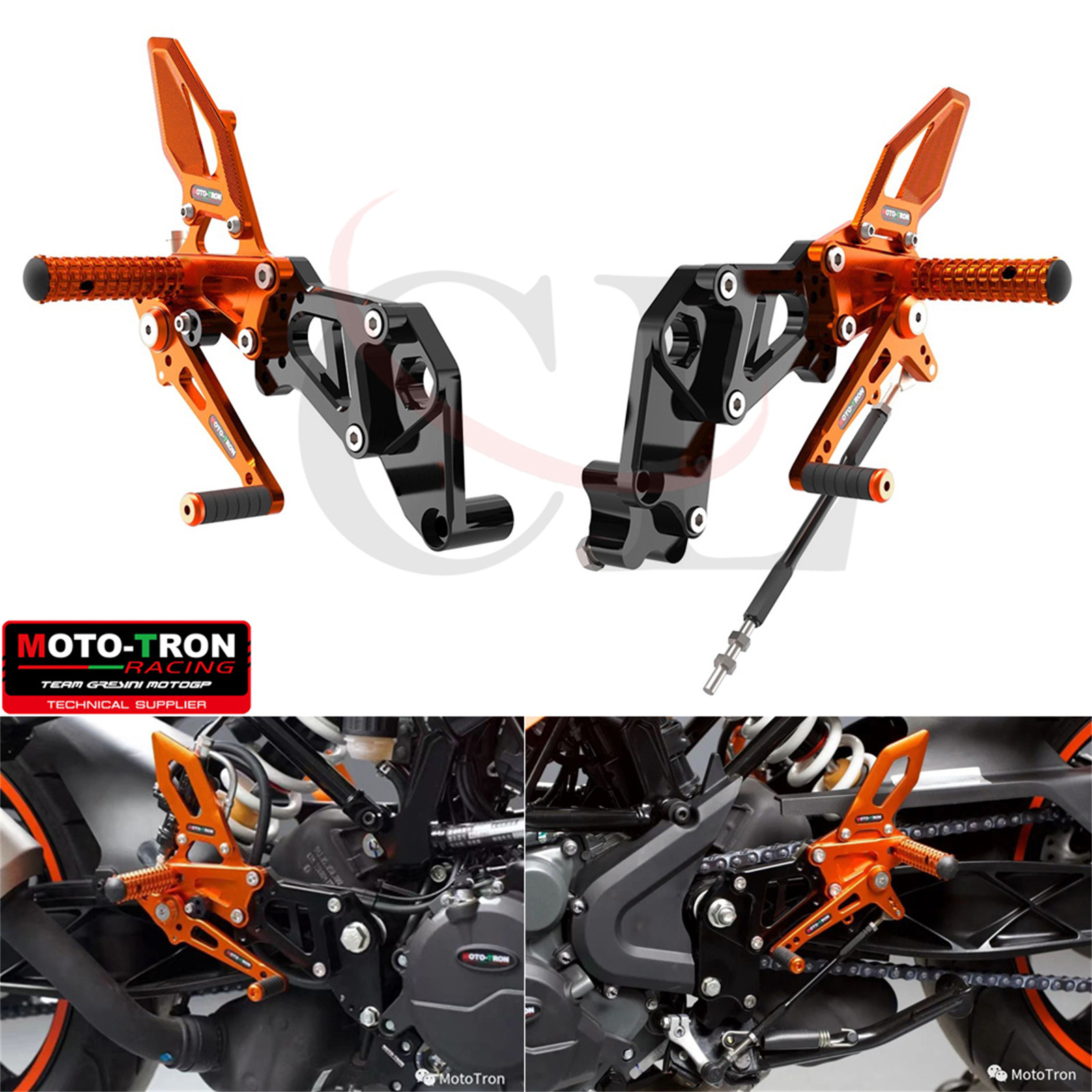 MOTOTRONKTMRC390升高脚踏