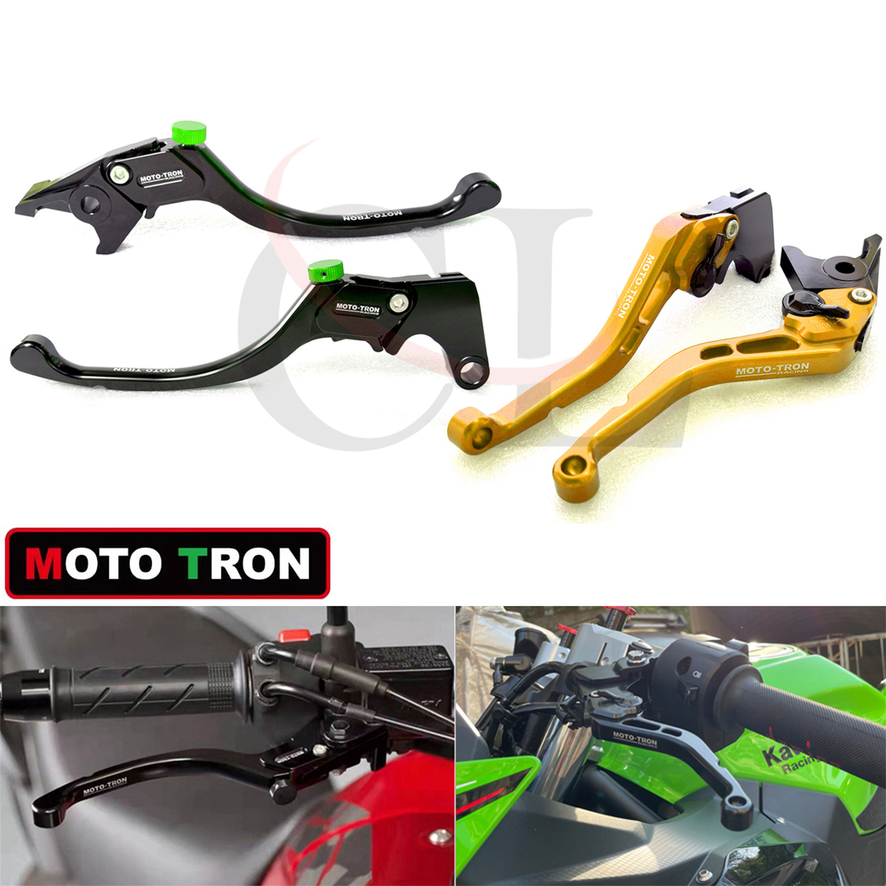 MOTO-TRON适用于川崎 ZZR/ZX14R/ZX1400 16-20 刹车离合手把牛角