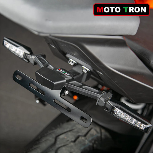 MOTO-TRON适用于KTM RC450 2026年 改装带转向灯铝合金短尾牌照架