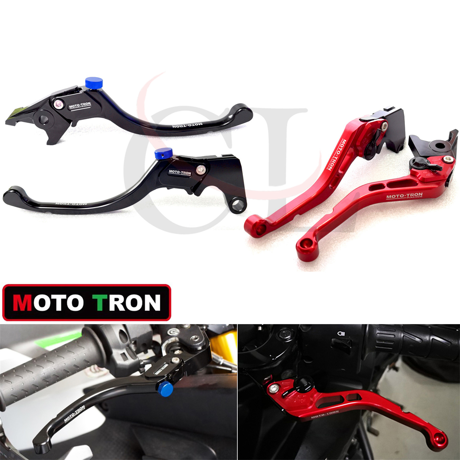 MOTO-TRON适用雅马哈 Yamaha FZ1/FZ6/FZ8/XJ6 刹车离合手把牛角