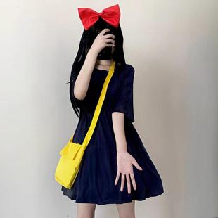 宫崎骏动漫小魔女宅急便琪琪cos服万圣节小巫女演出连衣裙cosplay