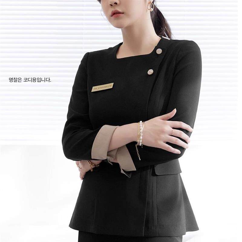 2025新款酒店服务员工作服女美容前台售楼部接待银行工装职业套装