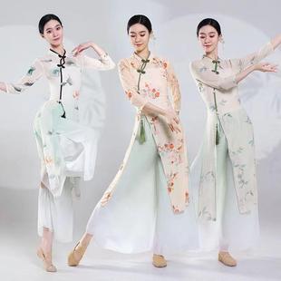 古典舞演出服练功飘逸旗袍扇子舞伞舞古风中国舞蹈艺考舞蹈服装春