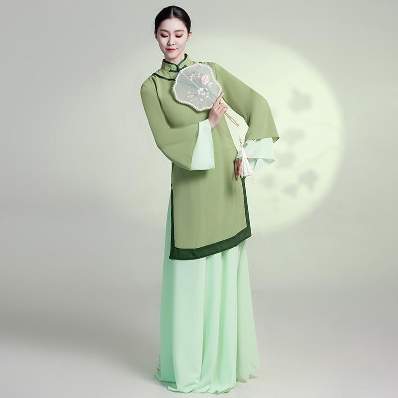 古典舞演出服女清风徐来舞蹈服宽松扇舞表演艺考练习服装群舞古风
