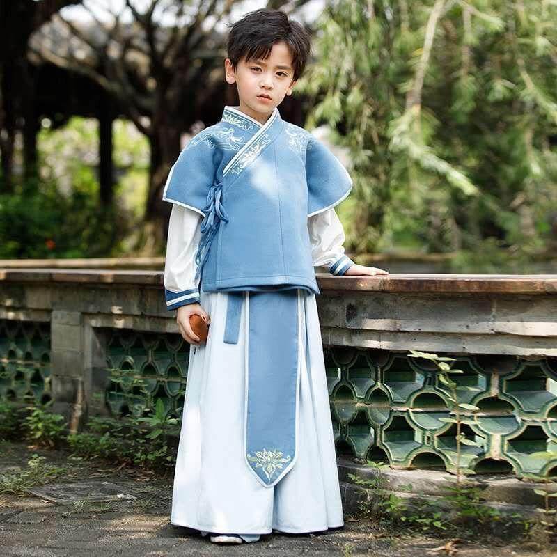 民族风儿童汉服男童冬季加厚毛呢套装古风少爷服国学风古装演出服,童装/婴儿装/亲子装,汉服,淘宝优惠券,粉丝福利购,淘宝优惠卷