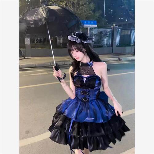 桔梗house爱神之约lolita洛丽塔公主裙纯欲风少女吊带短裙蓬蓬裙