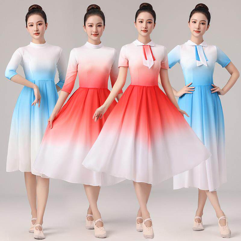 现代舞演出服女青春活力开场舞舞蹈中学生合唱朗诵团体比赛表演服