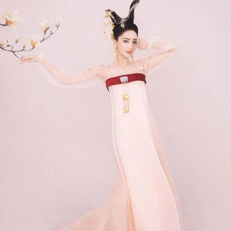 佟丽娅芒种丽人行古典舞蹈服装女飘逸古装仙女中国风扇子舞演出服