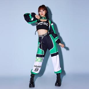 嘻哈街舞演出服女套装韩舞kpop打歌服爵士舞服装女团舞蹈服新款
