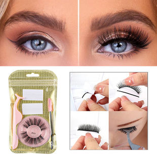 Reusable Self Adhesive Eyelashes 3D Glue-Free False Eyelashe