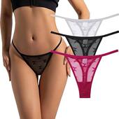Mesh Lightweight Thongs Women Bikini String Panties Underw