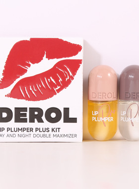 DEROL lip plumper gloss liquid Ginger mint Full Moisturizing