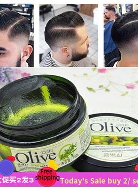 Hair Wax Olive Pomade Styling Gel Control스타일링 헤어 왁스