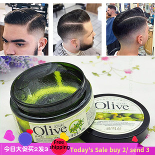 Hair Wax Olive Pomade Styling Gel Control스타일링 헤어 왁스