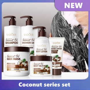 Coconut Shower Gel Amino Acid dandruff Shampoo Hair mask set