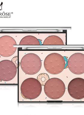 Miss Rose 腮红盘正品 6色胭脂持久橘色修容自然 blush Blusher