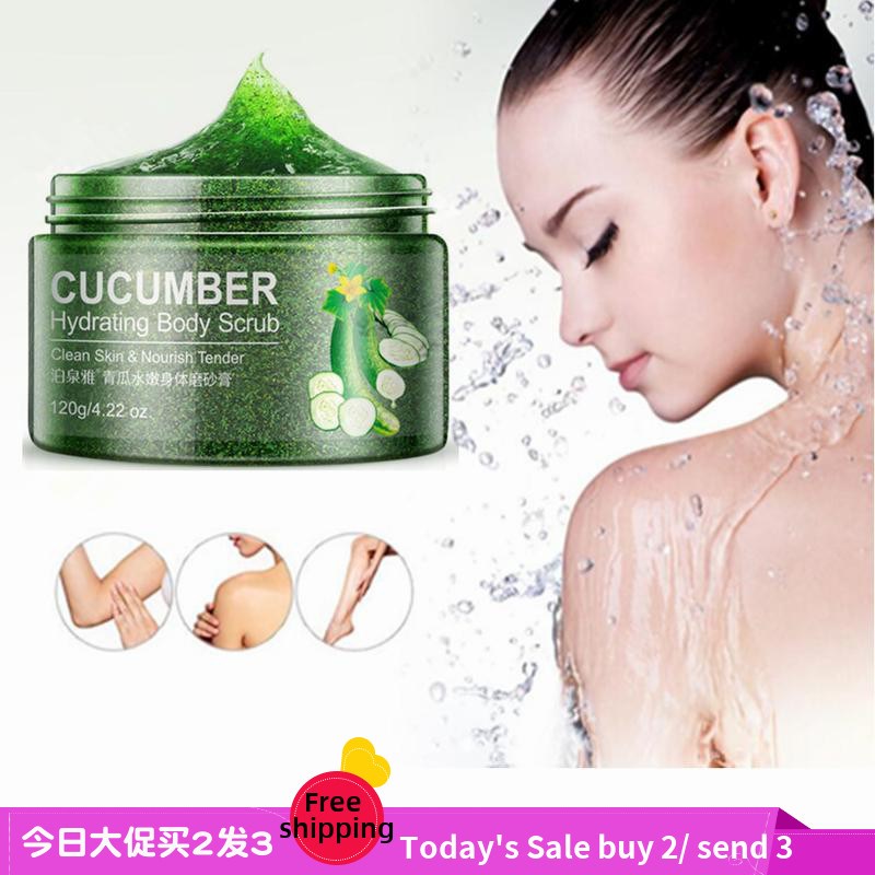 Cucumber Body Scrub Exfoliating Cucumber almond青瓜磨砂膏