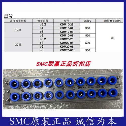 多管对插接头SMC原装正品