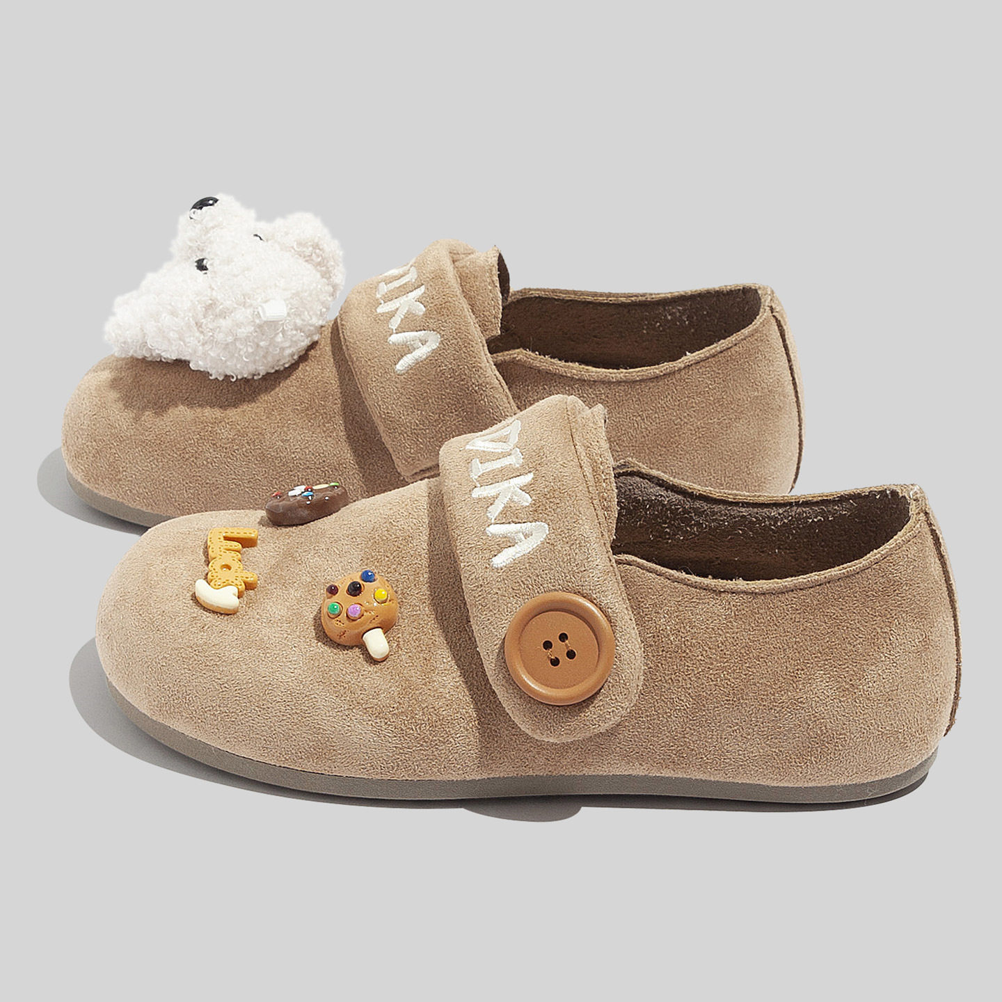 鞋匠小时尚一脚蹬魔术贴轻便勃肯鞋2026春季百搭甜美可爱清新舒适,女鞋,休闲板鞋,淘宝优惠券,粉丝福利购,淘宝优惠卷