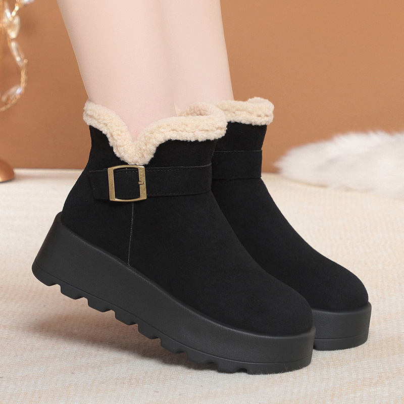 小鞋匠厚底雪地靴冬季保暖防滑