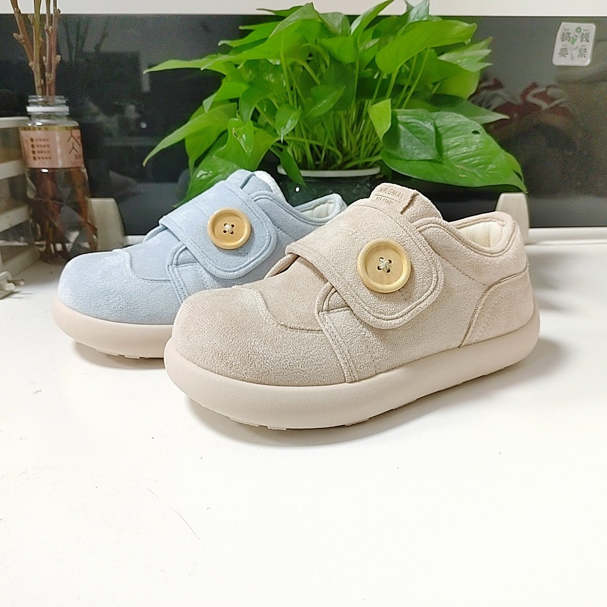 鞋小匠懒人一脚蹬轻便不累脚舒适魔术贴勃肯棉鞋女2026春季新款,女鞋,休闲板鞋,淘宝优惠券,粉丝福利购,淘宝优惠卷