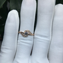 成品现货18K玫瑰白黄金镶钻石女款 戒指戒托珠宝首饰镶嵌加工定制