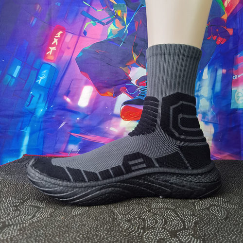 秋款透气真爆米花袜子鞋