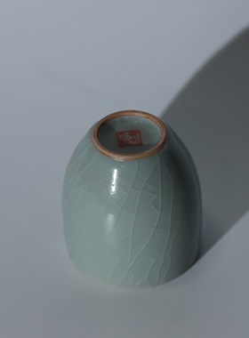 朱文立大师粉青釉汝瓷主人杯