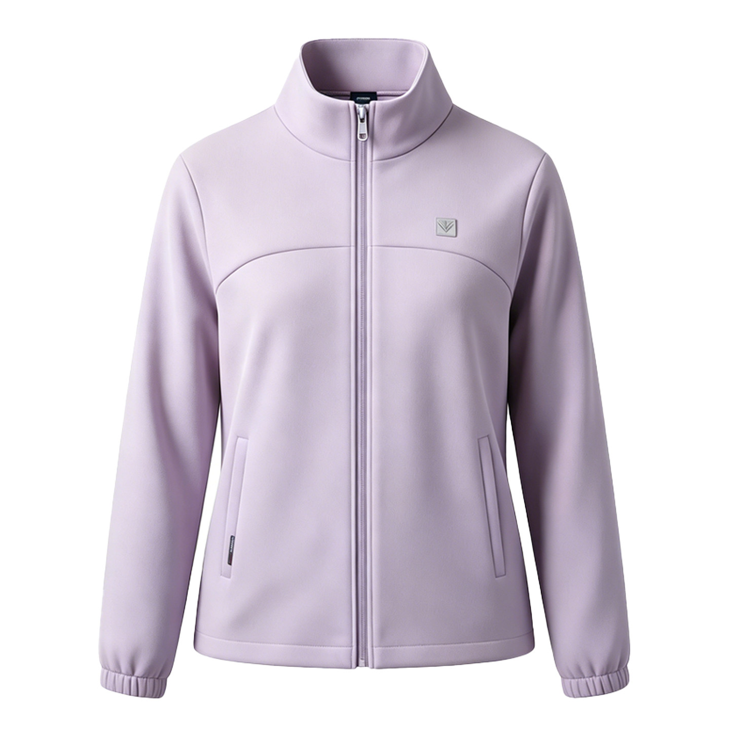 春夏休闲风立领拉链夹克女紫色薄款外套简约百搭上衣晚春早夏情侣