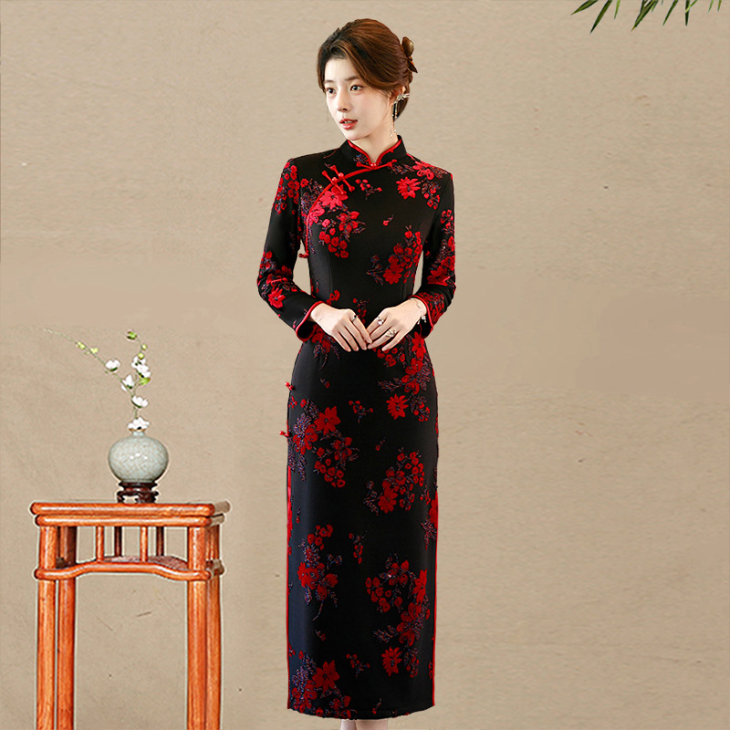 2025年新款长款旗袍老上海