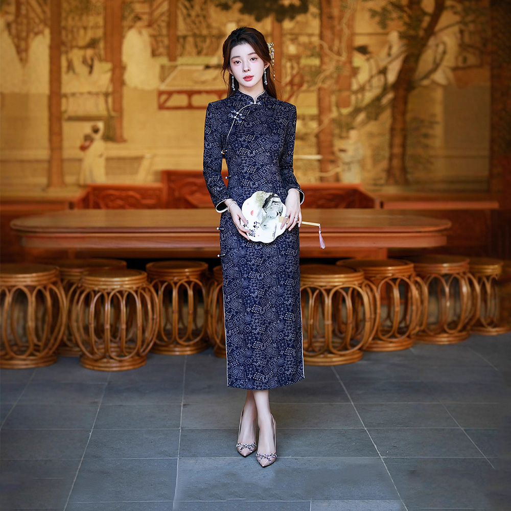 老上海2025年新款长款旗袍