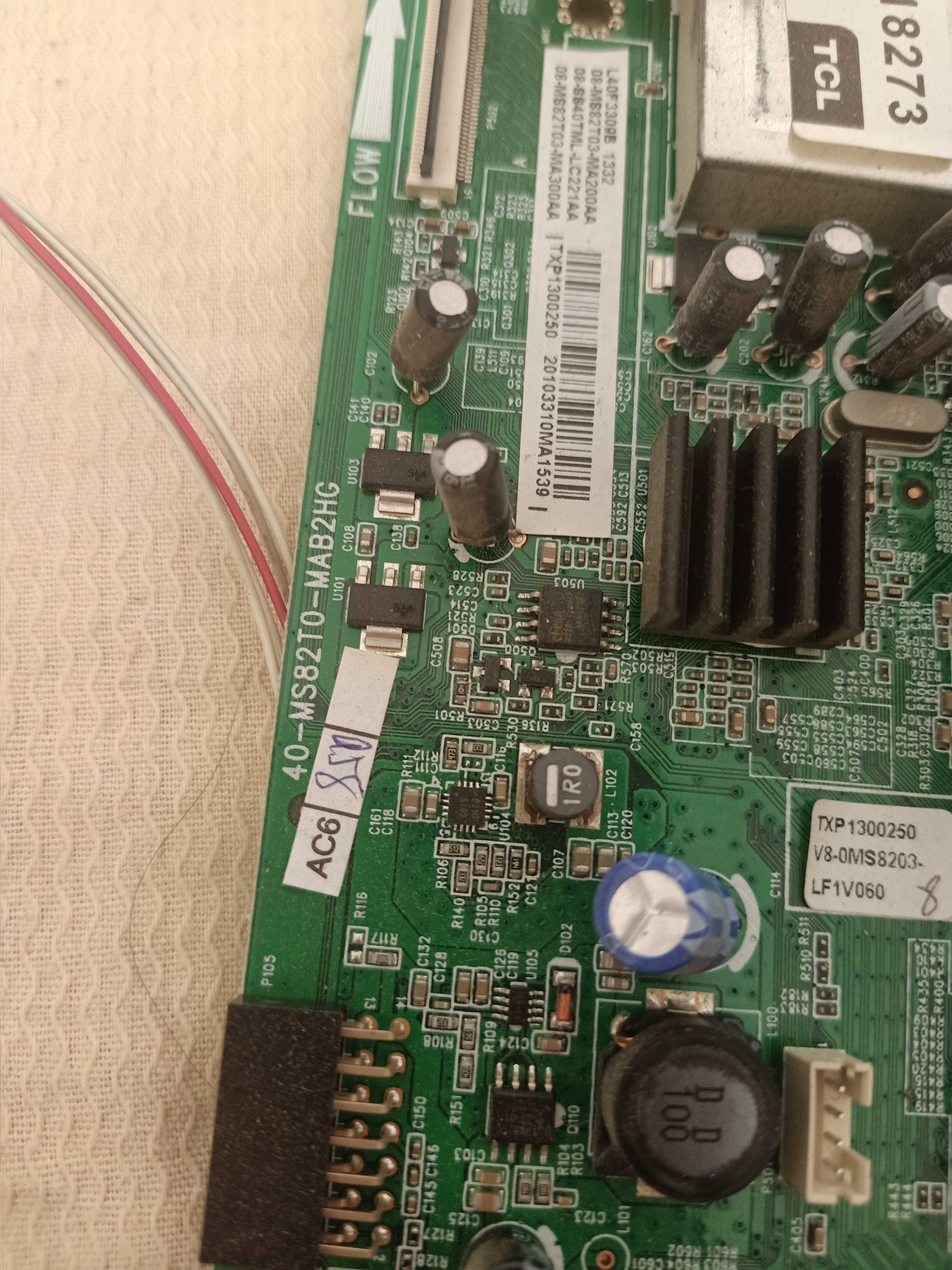 原装TCL L40F3309B主板40-MS82T0-MAB2HG屏LVF400NDDL