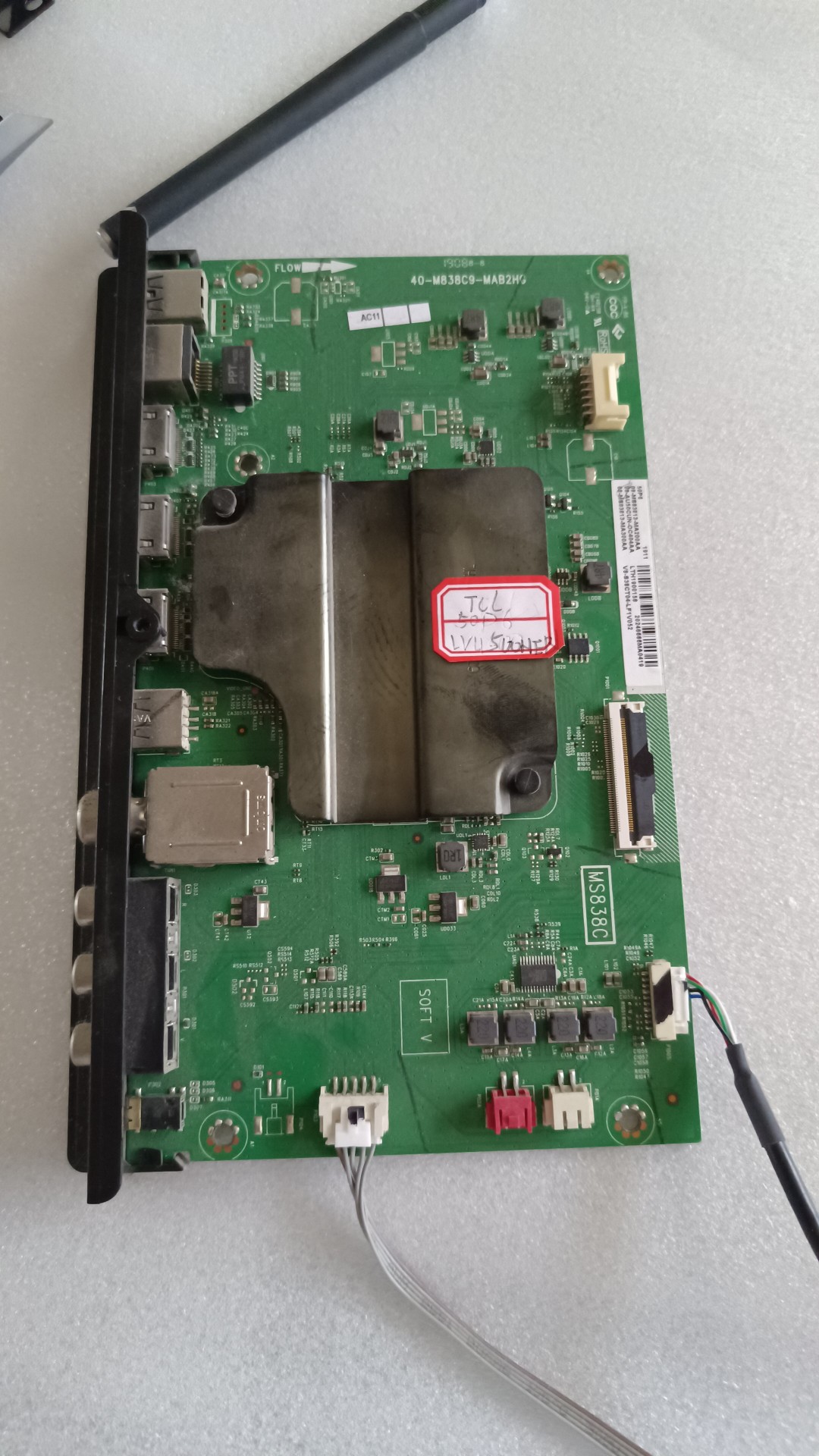 原装 TCL拆机  50P6主板40-M838C9-MAB2HG屏LVU500NEBL